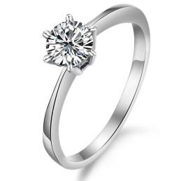Qualität Und Quantität Gesichert Weibliche Platin Plating Titan Ring Mit Strass