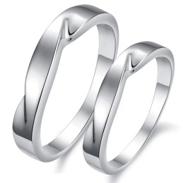 Qualität Und Quantität Garantiert: Prägnanter Platin-Titanring Für Liebhaber