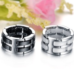 Qualität Und Quantität Gesichert Schwarz Und Weiß Wolfram Keramik Ring