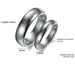 Qualität Und Quantität Gesichert Silber Wolfram Keramik Ring Für Liebhaber