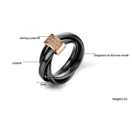 Qualität Und Quantität Gesichert Wolfram Keramik Ring Mit Strass