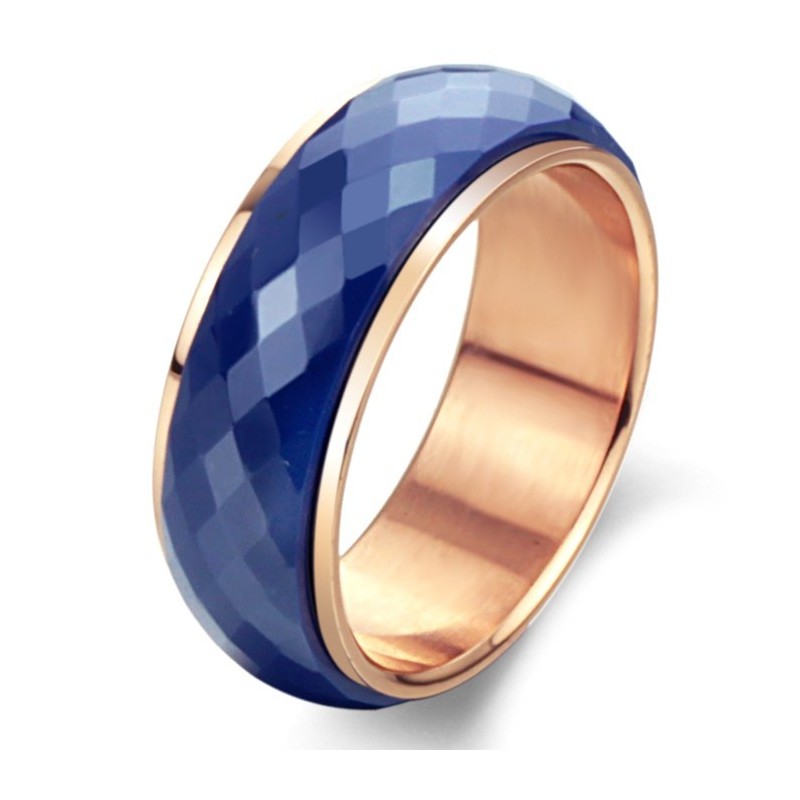 Komplett In Spezifikationen Blauer Wolfram-Keramikring Komplett In Spezifikationen Blauer Wolfram-Keramikring