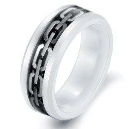 Hochwertiger Ring Aus Kohlefaser Und Wolframkeramik