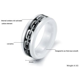 Hochwertiger Ring Aus Kohlefaser Und Wolframkeramik