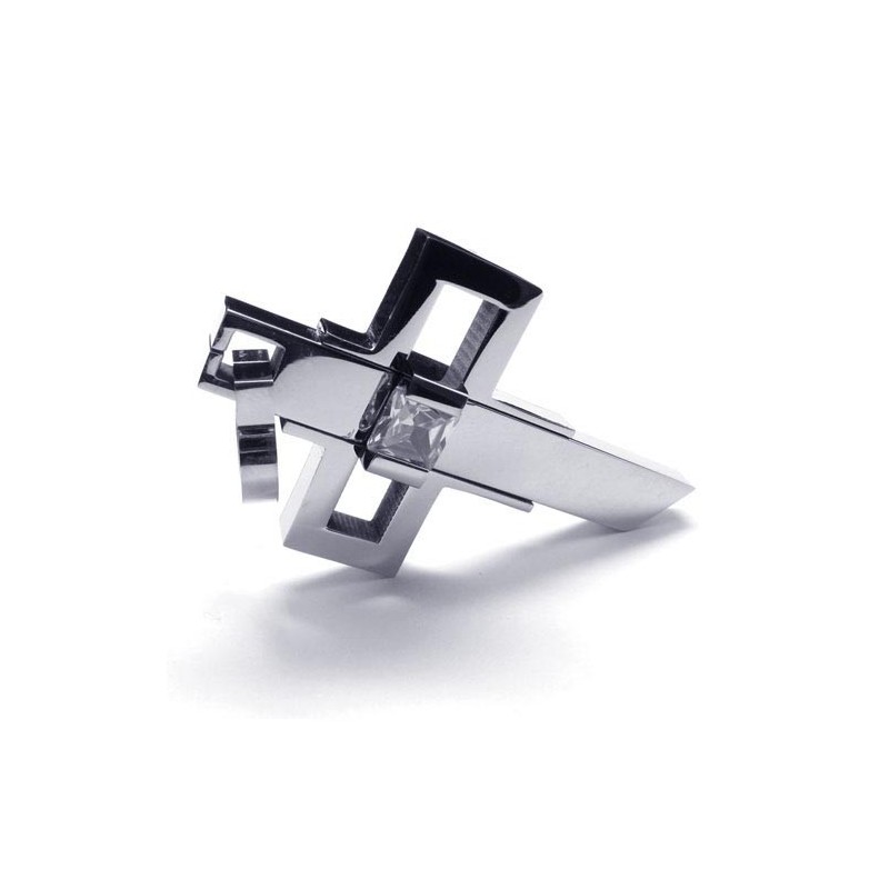 Now Style Herren Titan Kreuz Anhänger - Free Chian Now Style Herren Titan Kreuz Anhänger - Free Chian