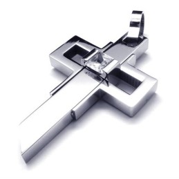 Now Style Herren Titan Kreuz Anhänger - Free Chian