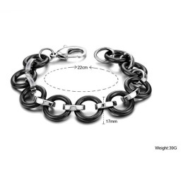 Hochwertiges Schwarzes Wolfram-Keramik-Armband
