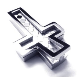 Mode Herren Titan Kreuz Anhänger - Free Chian