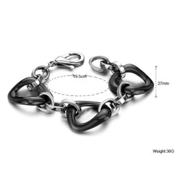 Qualität Und Quantität Garantiert Schwarzes Wolfram-Keramik-Armband
