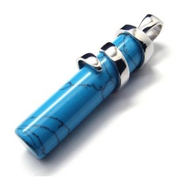 Modischer Blauer Karneol-Titan-Anhänger – Free Chian