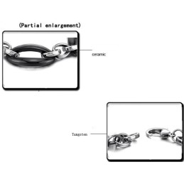 Große Auswahl An Weiblichen Ellipsen-Wolfram-Keramik-Armbändern