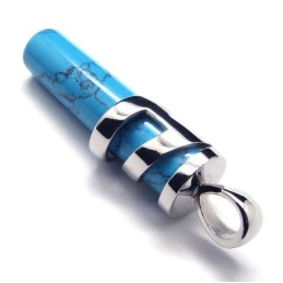 Modischer Blauer Karneol-Titan-Anhänger – Free Chian