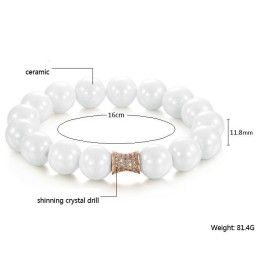 Qualitäts- Und Quantitätsgarantie Weißes Wolfram-Keramik-Armband