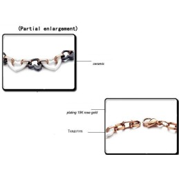 Zuverlässige Leistung Weibliches Sweetheart Wolfram-Keramik-Armband