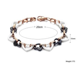 Zuverlässige Leistung Weibliches Sweetheart Wolfram-Keramik-Armband