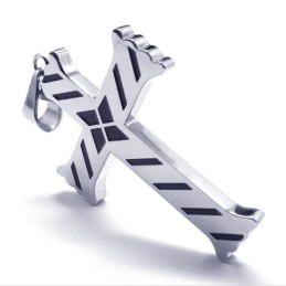Neuer Herren-Kreuz-Anhänger Aus Titan - Free Chian