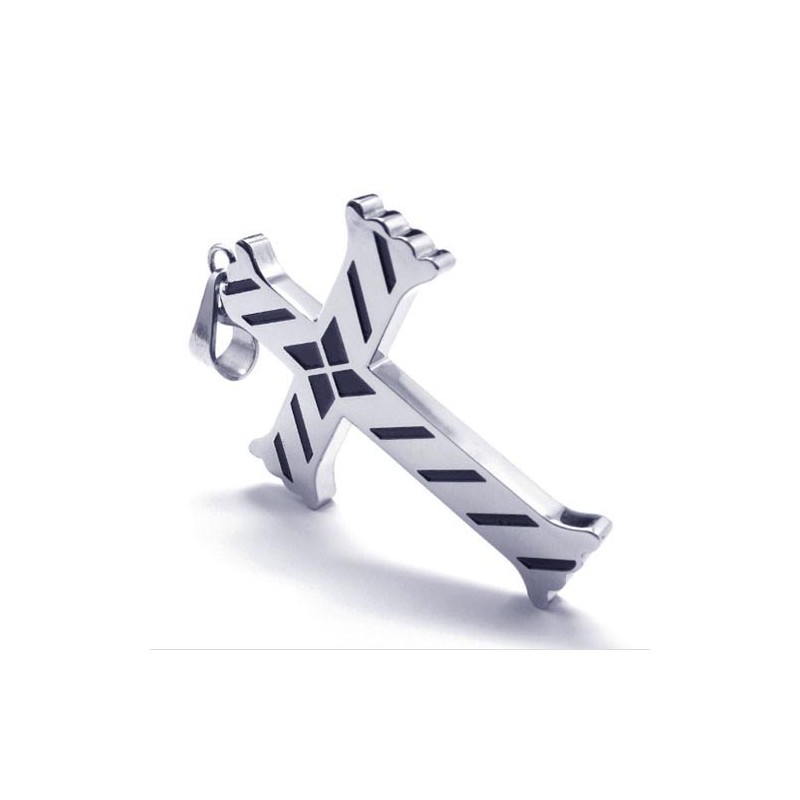 Neuer Herren-Kreuz-Anhänger Aus Titan - Free Chian Neuer Herren-Kreuz-Anhänger Aus Titan - Free Chian