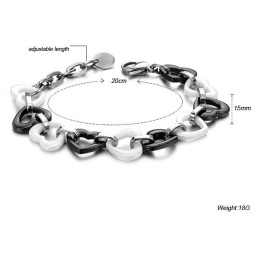 Komplett In Spezifikationen Sweetheart Wolfram-Keramik-Armband