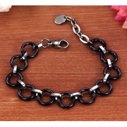 Weltweit Bekanntes Damenarmband Aus Schwarzer Wolframkeramik