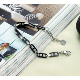 Hochwertiges Damenarmband Aus Schwarzem Wolfram-Keramik
