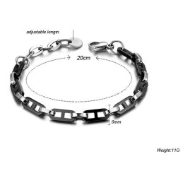 Hochwertiges Damenarmband Aus Schwarzem Wolfram-Keramik
