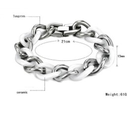 Qualitäts- Und Quantitätsgarantie Weißes Wolfram-Keramik-Armband