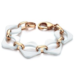 Hochwertiges Weißes Wolfram-Keramik-Armband