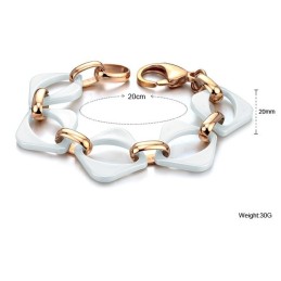 Hochwertiges Weißes Wolfram-Keramik-Armband