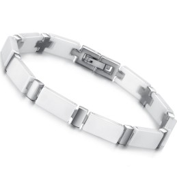 Qualitäts- Und Quantitätsgarantie Weißes Wolfram-Keramik-Armband