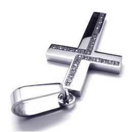 Mode Herren Kreuz Titan Anhänger - Free Chian
