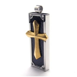 Mode Herren Titan Kreuz Anhänger - Free Chian