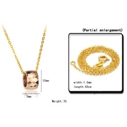 Stabile Qualität Weibliche Wolfram Keramik Halskette