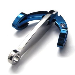 Modischer Blauer Anker-Titan-Anhänger - Free Chian