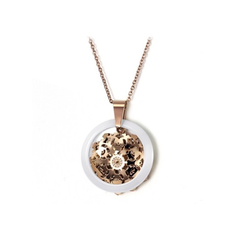 Zuverlässige Qualität Plating Rose Gold Wolfram Keramik Halskette Zuverlässige Qualität Plating Rose Gold Wolfram Keramik Halskette