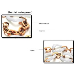 Qualität Und Quantität Gesicherte Beschichtung Roségold Wolfram Keramik Halskette