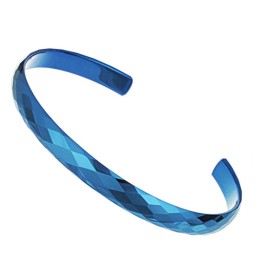 Stabiler Qualitäts-Armreif Aus Blauer Wolframkeramik