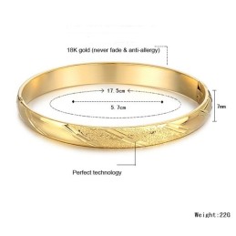 Qualität Und Quantität Garantiert: Damen-Peeling-Armreif Mit 18 Karat Goldbeschichtung