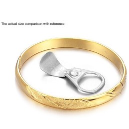Qualität Und Quantität Garantiert: Damen-Peeling-Armreif Mit 18 Karat Goldbeschichtung
