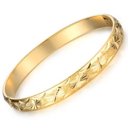 Hochwertiger, Eleganter Armreif Für Damen, 18 Karat Vergoldet