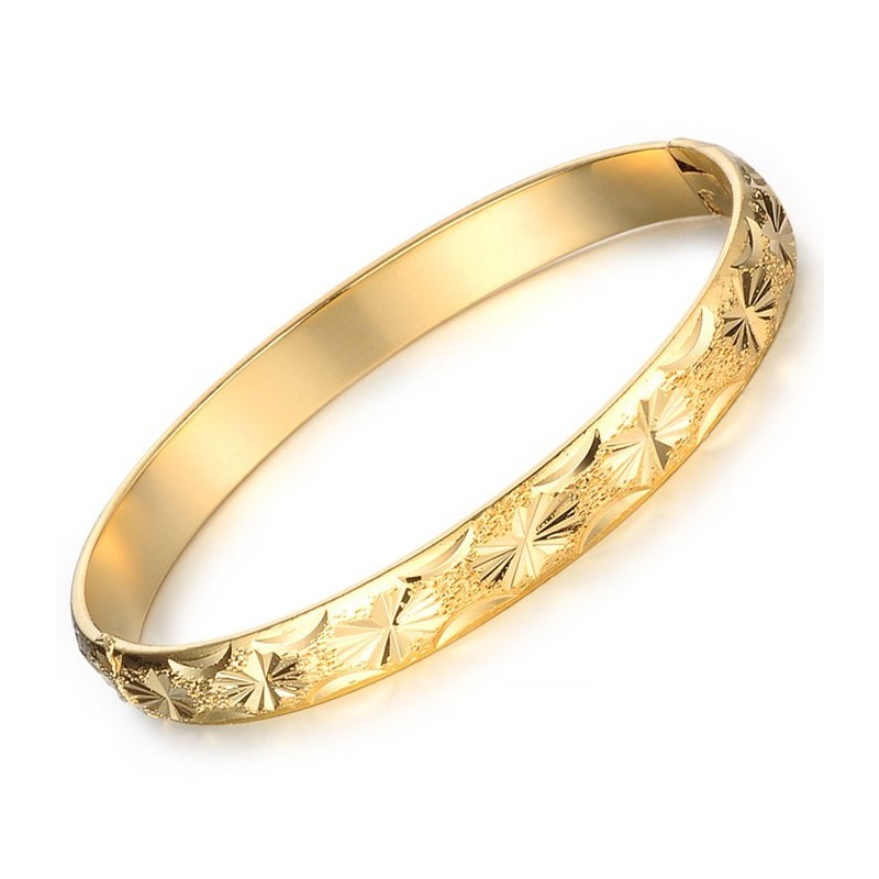 Hochwertiger, Eleganter Armreif Für Damen, 18 Karat Vergoldet Hochwertiger, Eleganter Armreif Für Damen, 18 Karat Vergoldet