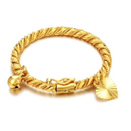 Weltweit Gut Verkaufter Kinderarmreif Mit 18 Karat Gold Und Glocke