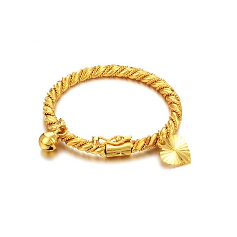 Weltweit Gut Verkaufter Kinderarmreif Mit 18 Karat Gold Und Glocke Weltweit Gut Verkaufter Kinderarmreif Mit 18 Karat Gold Und Glocke