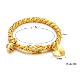 Weltweit Gut Verkaufter Kinderarmreif Mit 18 Karat Gold Und Glocke