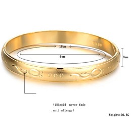 Hochwertiger Damen-Armreif Mit 18 Karat Goldbeschichtung