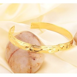 Zuverlässiger, Hochwertiger, 18 Karat Vergoldeter Armreif Für Damen