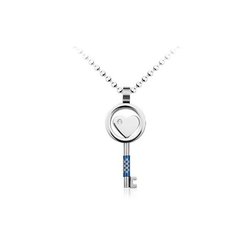 Modischer Herren-Anhänger In Schlüsselform Aus Titan – Inklusive Kette Modischer Herren-Anhänger In Schlüsselform Aus Titan – Inklusive Kette