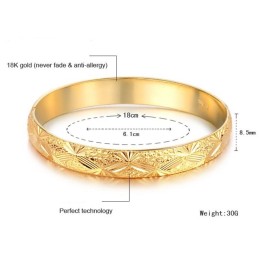 Hochwertiger Damen-Armreif Mit 18 Karat Goldbeschichtung