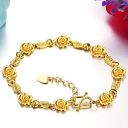 Hochwertiges Damenarmband Mit 18 Karat Goldbeschichtung