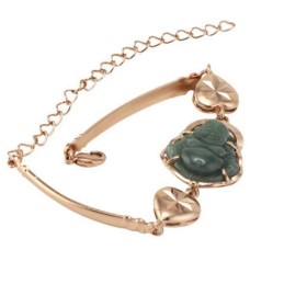 Zuverlässige Qualität: Das 18 Karat Vergoldete Jade-Buddha-Armband