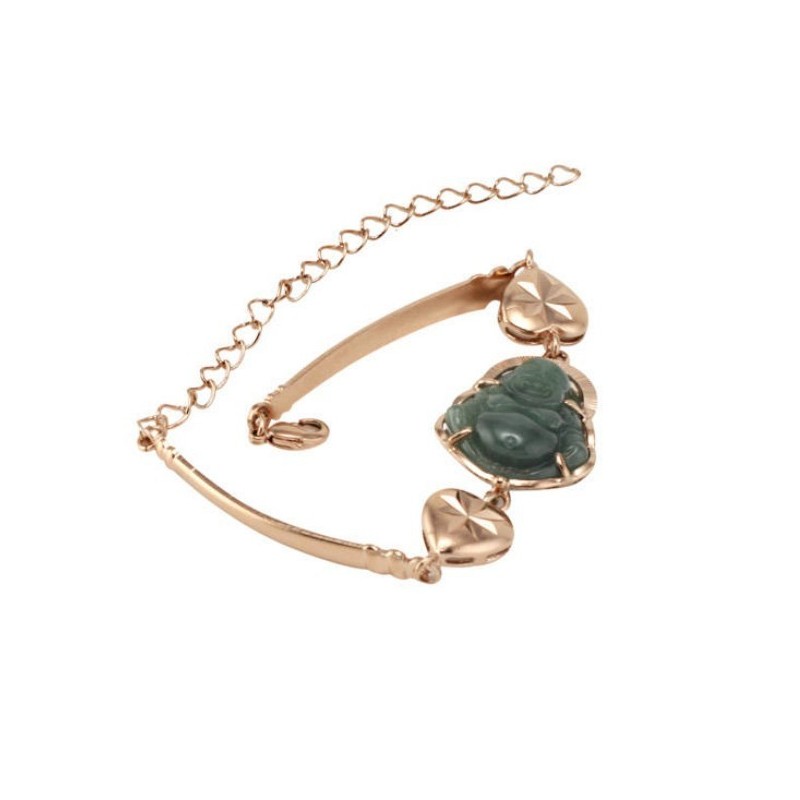 Zuverlässige Qualität: Das 18 Karat Vergoldete Jade-Buddha-Armband Zuverlässige Qualität: Das 18 Karat Vergoldete Jade-Buddha-Armband